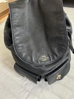 COACH レザー バックパック ブラック