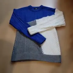 AZUL by MOUSSY ケーブルニットセーター M