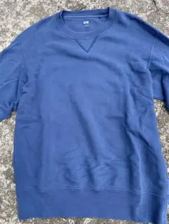 ネイビー 長袖スウェットユニクロ　水色 used