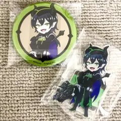 ツイステ 1周年 松屋銀座 アクスタ 缶バッジ セット マレウス