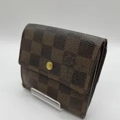 Louis Vuittonルイ・ヴィトン ダミエ ブラウン 三つ折り財布