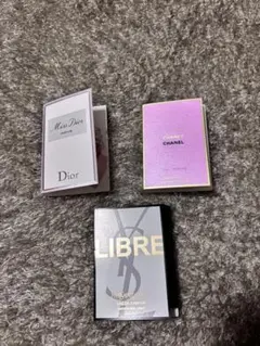【試供品】Dior CHANEL YSL 香水サンプル 3点セット