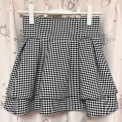 ♡GRL インパン裏地付き千鳥柄フレアミニスカート♡