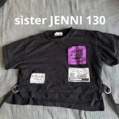 SISTER JENNI ブラック クロップドTシャツ