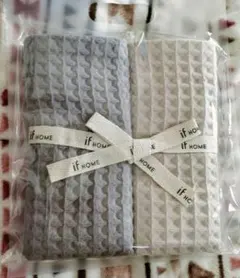 東京インテリア if HOME ワッフル生地 フェイスタオル 2枚セット