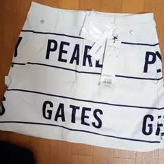 PEARLY GATES フォトプリント スカート ホワイト - メルカリ