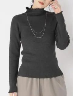 studio CLIP 【3シーズンニット】 12ゲージリブプルオーバー