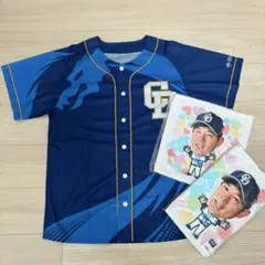 中日ドラゴンズ　昇竜ユニフォーム、新品タオルセット 堂上 63