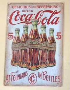 ☆ Coca-Colaコカコーラ 39 ☆ ブリキ看板 ★アメリカン雑貨 ★