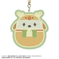 ストーン装飾　キーホルダーサンリオキャラクターズ　ジュエリーマスコットポチャッコ