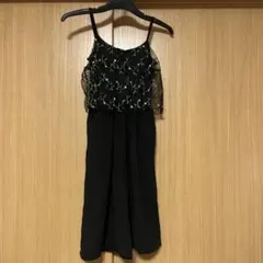 サロペット　ボトムス　黒　150センチ