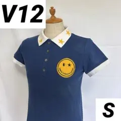 【美品・V12】半袖ポロシャツ　Sサイズ　ゴルフウェアのサムネイル