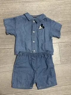 petit main ミッキー デニム 80