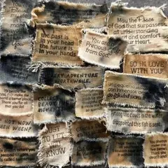 A15 デニムリメイク　デニムタグ　コーヒー染め　20枚