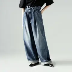 【新品未使用】LENO ダディーズデニムパンツ 32