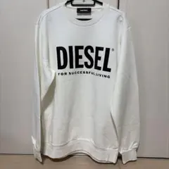 DIESEL ホワイト トレーナー　Lサイズ