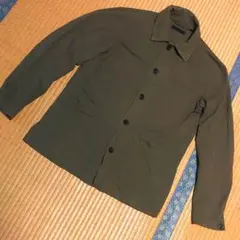 ユニクロ ウォッシュジャージーワークジャケット カーキ Mサイズ