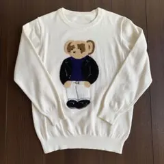 Bear ビジュー付き　ニットセーター