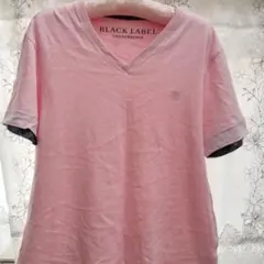 BLACK LABEL CRESTBRIDGE ピンク Vネック Tシャツ