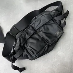 porter ポーター　タンカー ウエストバッグ　ブラック