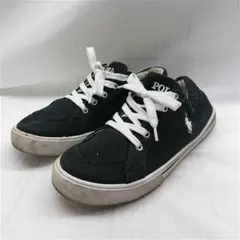 Polo Ralph Lauren キャンバス スニーカー ブラック系 25cmのサムネイル
