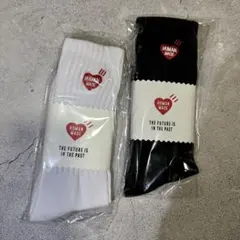 HUMAN MADE ハート刺繍リブソックス 2足セット 新品未開封 L