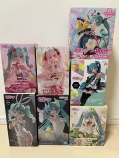 初音ミク　桜ミク　プライズフィギュア7個セット