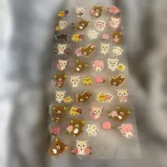 【リラックマ】リラックマと花の平成レトロシールセット