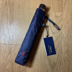 【未使用品】ポロラルフローレン ストライプ 長傘 ジャンプ式 耐風傘 ネイビー cuore777_24-q3040
