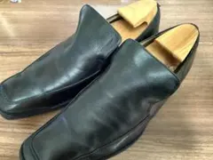 ABAHOUSE ブラックレザーシューズ　サイズ41 中古のサムネイル