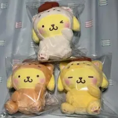 美品】ポムポムプリン レトロ マスコット 3個セット 1999年 初期