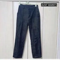 aunt marie's ブラック　フリーサイズ　センタープレス　デニムジーンズのサムネイル