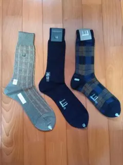【メンズ新品・未使用】dunhill ソックス 3足セットのサムネイル