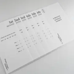 早い者勝ち　韓国　貯金　バインダー　カバー　リフィル　2026 半年　6ヶ月