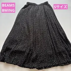 BEAMS ドット柄ロングプリーツスカート【Sサイズ】のサムネイル