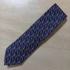 ☆ MICHIKO KOSHINO ネクタイ ネイビー/オレンジ SILK ☆