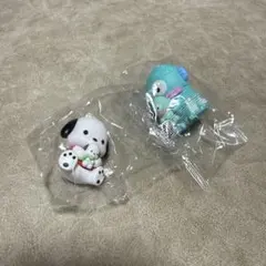 サンリオ　ガチャガチャ　ぬいぐるみといっしょフィギュア　ポチャッコ　ハンギョドン
