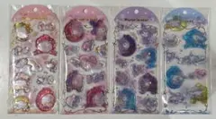 キティ　シナモン　マイメロ　クロミ　ウォーターインシール 　4枚セット