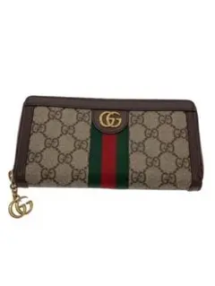 美品✨グッチ GGキャンバス シェリーライン 12カード ラウンド