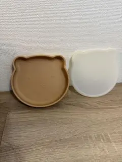 クマ型シリコンプレートとビブセット