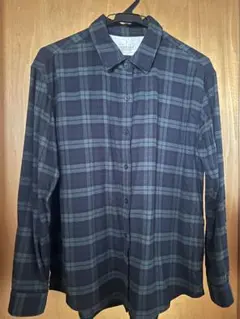 無印良品　婦人両面起毛フランネルレギュラーカラー長袖シャツ　Sサイズ