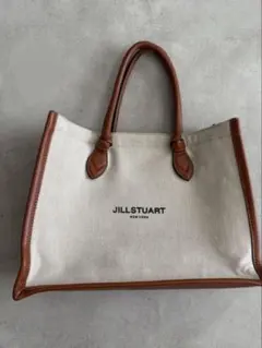 JILLSTUART ベージュブラウントートバッグのサムネイル