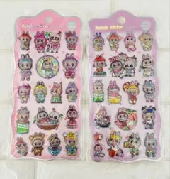 ラブブ　LABUBU ボンボンドロップシール　ぷくぷくシール