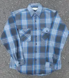 好配色 80's ファイブブラザー FIVE BROTHER ネルシャツ 黒 青