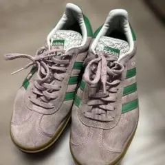 adidas GAZELLE 厚底 スニーカー ピンク グリーンのサムネイル