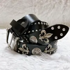 スタッズベルト ブリンブリン ウエスタン 本革 y2k sk8 スケーター