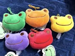 【新品】かえる のピクルス もちもちフェイスマスコット　5つ チャーム