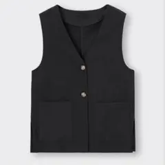 GU GIRLS ジレ　L ブラック