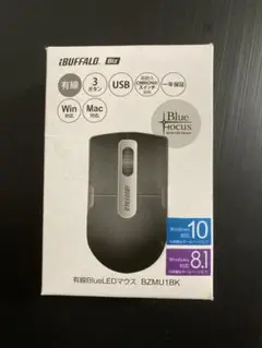 BUFFALO　有線 BlueLEDマウス BZMU1BK