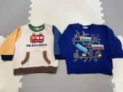 【２点セット】ミキハウス　ホットビスケッツ　トレーナー　90